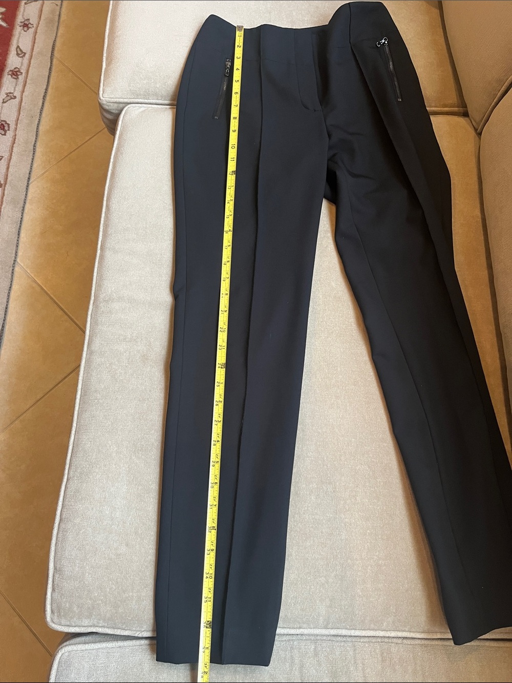 Magaschoni Collection Pantsuit Black Peplum Blazer & Pants Tailored Size 2 Small - Picture 16 of 16